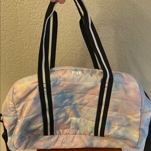 Pink Tie-Dye Duffle Bag